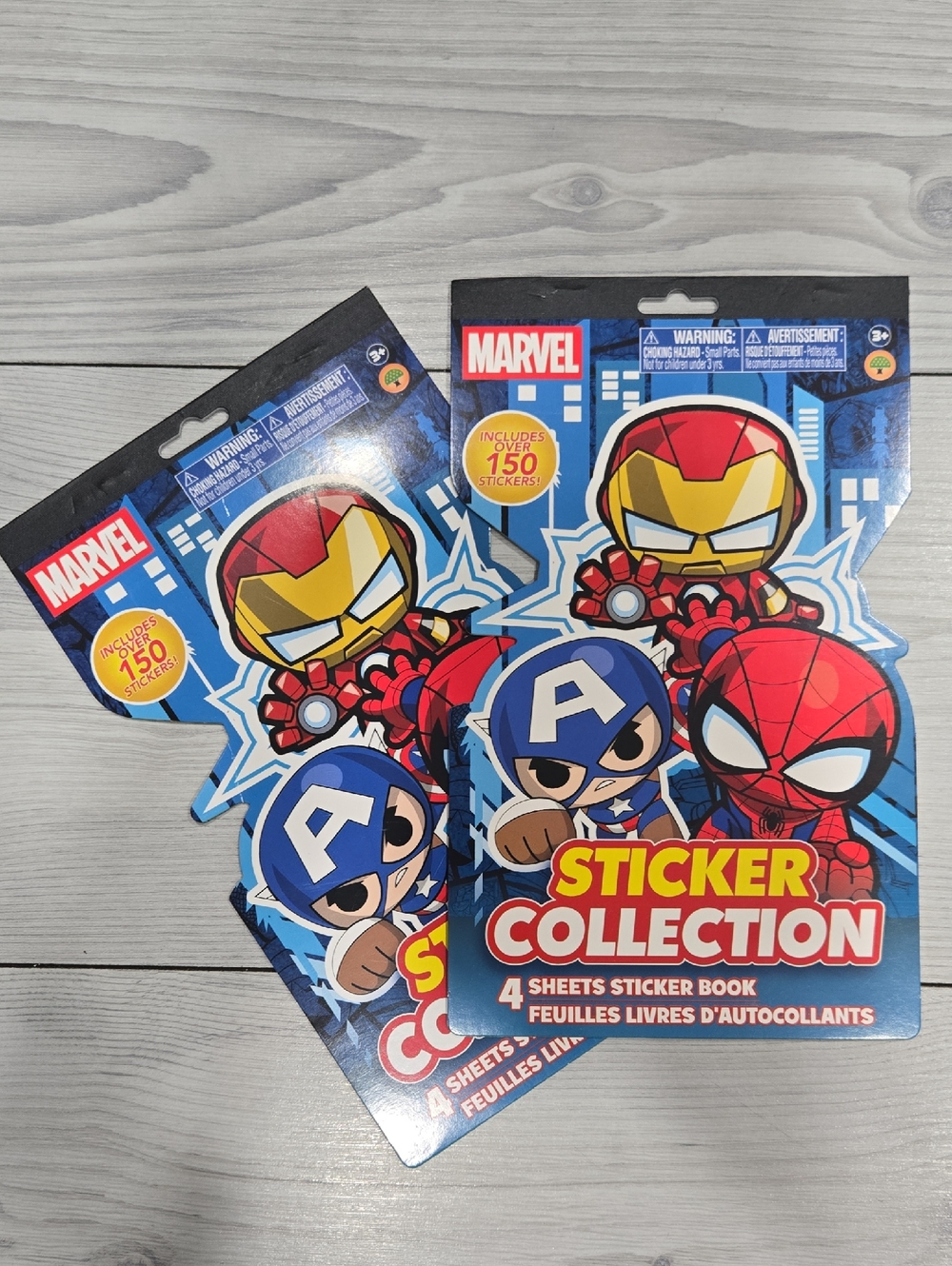 2 Marvel Sticker Collection Book - Over 150 Stickers
